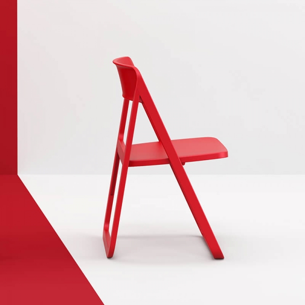 Chaise rouge pliante style moderne - Dream - 20