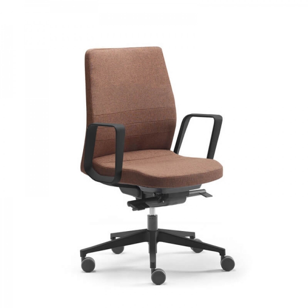 Fauteuil de direction made in France avec roulettes et accoudoirs - 10