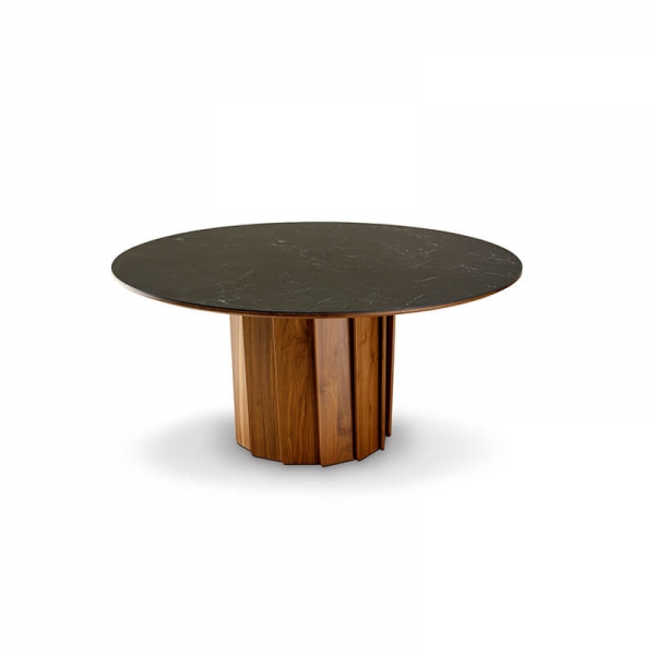 Table design en bois et céramique made in France - Volute - 10