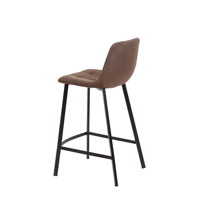 Chaise moderne matelassée en tissu avec pied en métal - Carvi