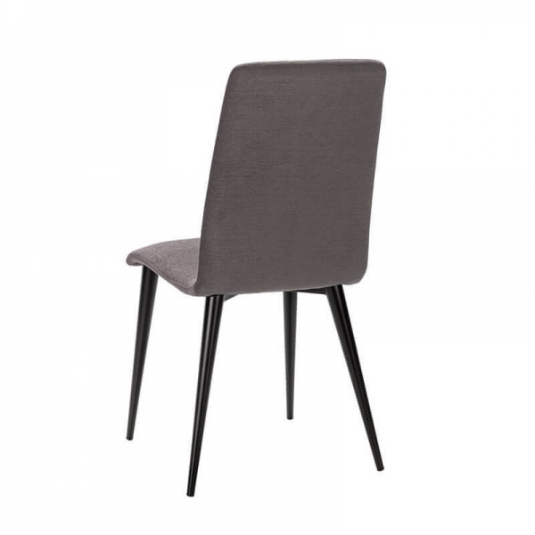 Chaise fabrication française en tissu et pieds métal - Yam Eco - 4