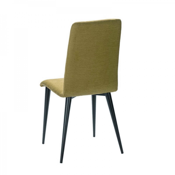 Chaise verte en tissu et pieds métal made in France - Yam Eco - 8