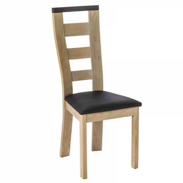 Chaise en bois et synthétique fabrication française - Liza - 1