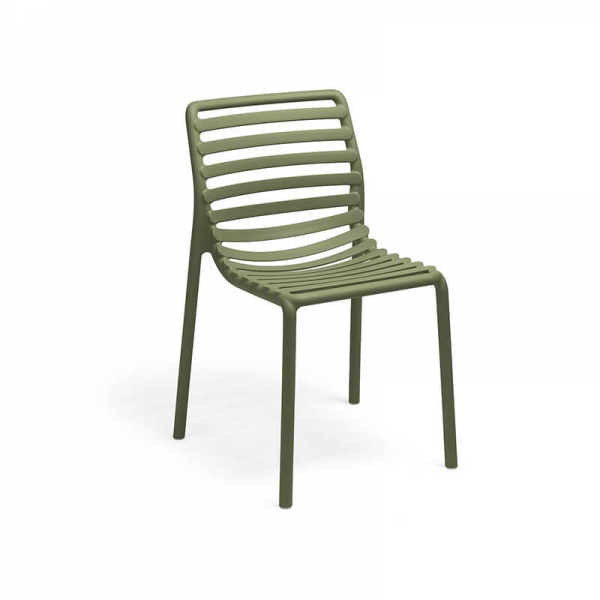 Chaise de jardin design vert agave de fabrication Italienne - Doga bistrot - 2