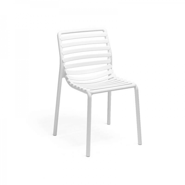 Chaise de jardin design blanche de fabrication Italienne - Doga bistrot - 6
