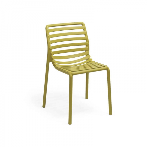 Chaise de jardin design jaune poire de fabrication Italienne - Doga bistrot - 14