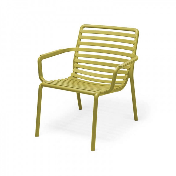 Fauteuil de jardin bas relax design italien jaune vert - Doga - 20