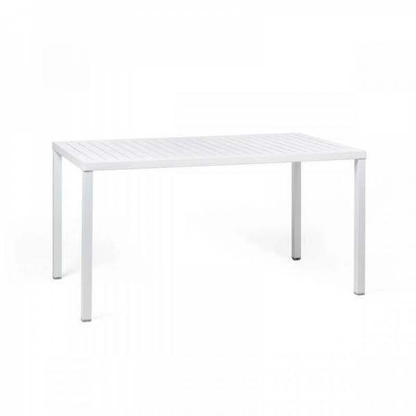 Table de jardin rectangulaire blanche fabrication italienne - Cube - 3