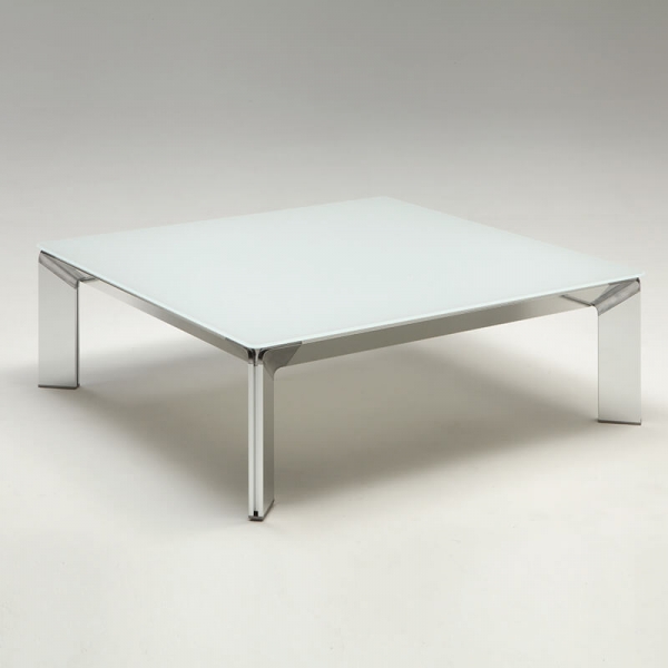 Table basse carrée italienne en verre trempé - Class - 1