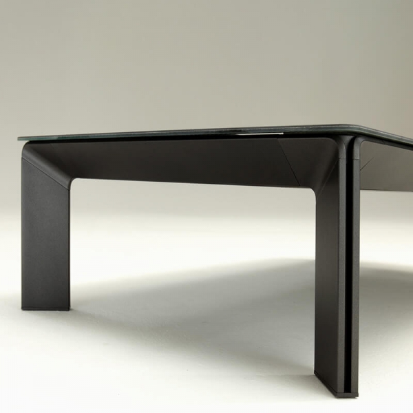 Table basse noire rectangulaire italienne plateau en céramique - Class - 2