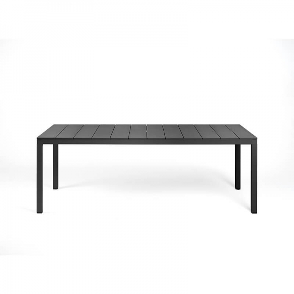 Table de jardin en aluminium anthracite rectangulaire fabriquée en Italie - Rio - 3