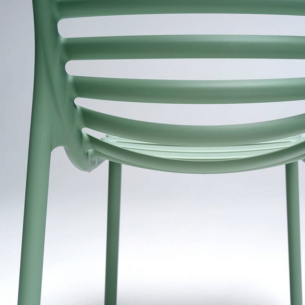 Chaise de jardin design empilable de fabrication Italienne - Doga bistrot - 27