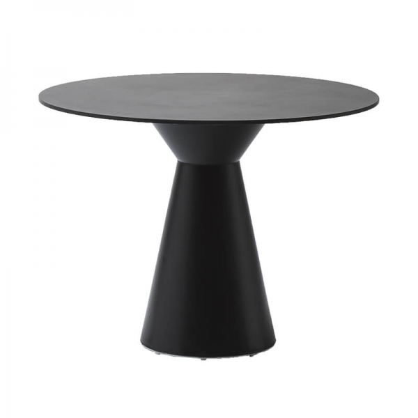 Table design italienne ronde avec pied central - Roller H74 ronde