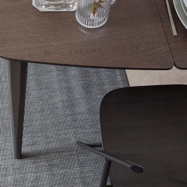 Table avec allonges demi-oblongue en bois de fabrication italienne - Ribot Wood - 5