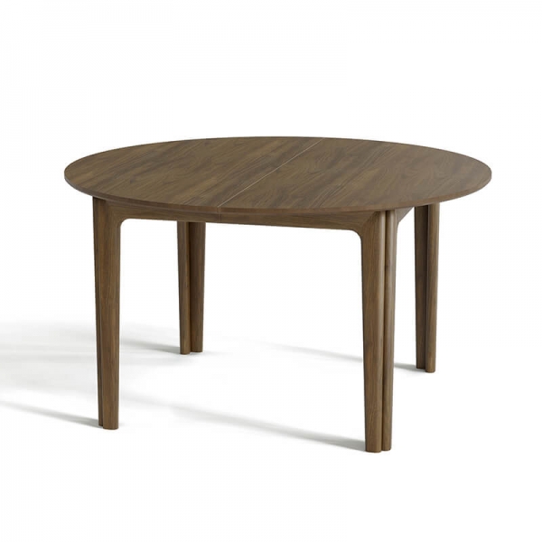 Table ronde en bois naturel style scandinave extensible - SM112 - 10