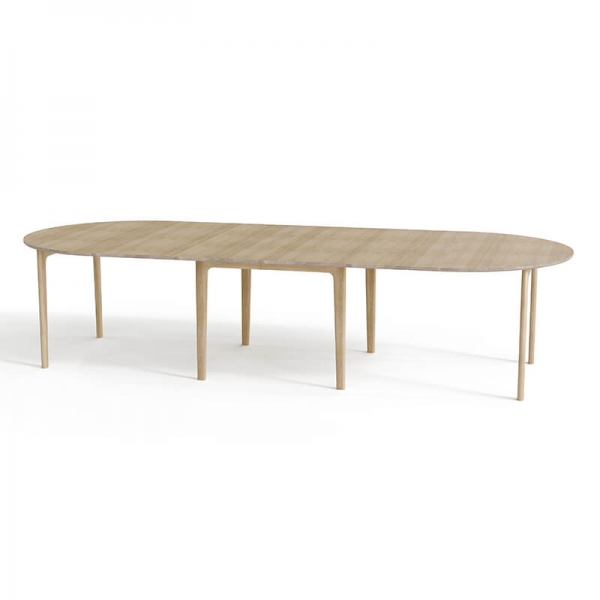 Table ronde scandinave extensible en bois massif conçue au Danemark - SM112 - 4