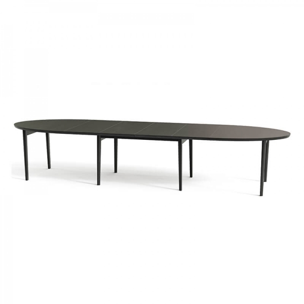 Table de salle à manger ovale scandinave en bois avec allonges - SM78 - 7