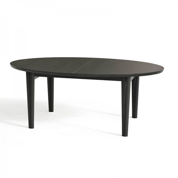 Table de salle à manger ovale scandinave en bois avec allonges - SM78 - 5