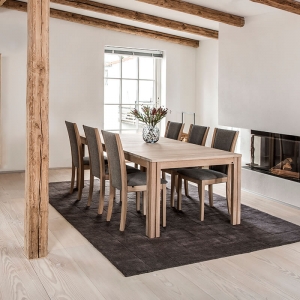 Table rectangulaire extensible en bois massif fabriquée au Danemark - SM23-24