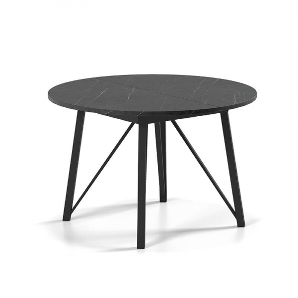 Table ronde moderne extensible à pieds métalliques - Wacko 2.0 - 1