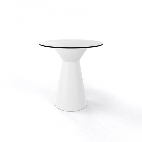 Table design à manger ronde coloris blanc - Roller H74 - 5