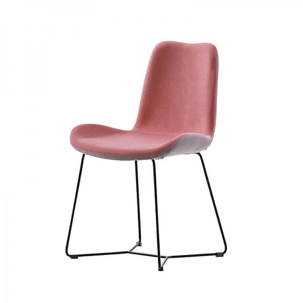 Chaise design rose en tissu fabriquée en Italie - Dalia Midj® - 2