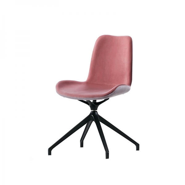Chaise pivotante en tissu rose bicolore fabriquée en Italie - Dalia Midj® - 2