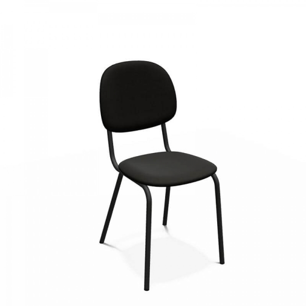 Chaise contemporaine en métal et en tissu fabriquée en Belgique - STR5