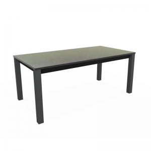 Table rectangulaire en stratifié et pieds métal fabrication belge - Verona