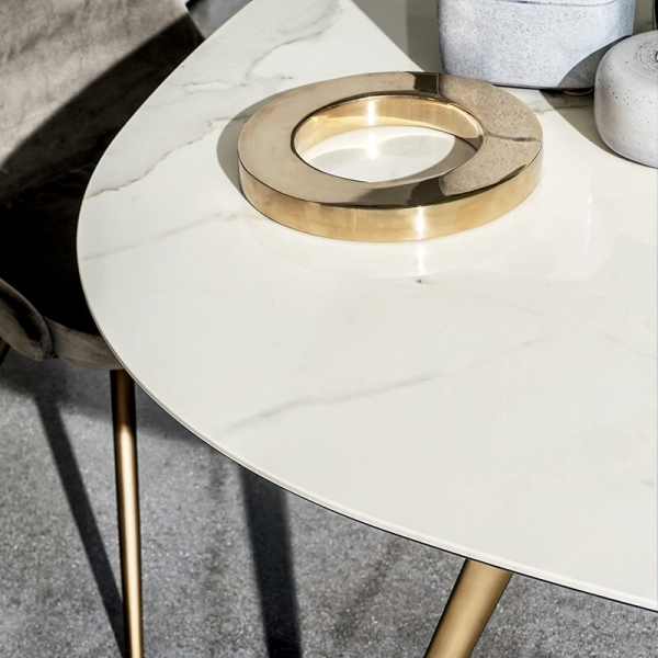 Table design italien carrée en céramique - Arkos Sovet® - 2