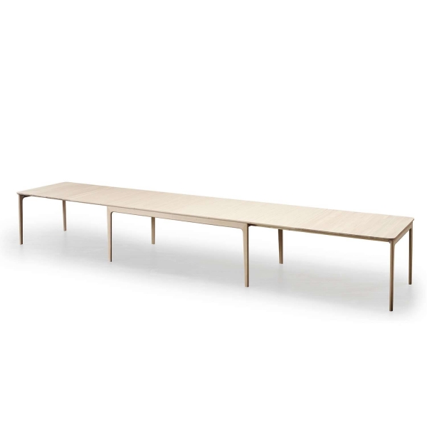 Table scandinave extensible en bois de chêne massif huilé de fabrication danoise - SM26-27 - 12