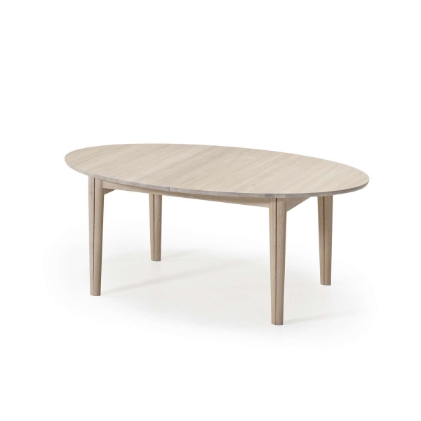 Table scandinave ovale extensible en bois massif fabriquée au Danemark - SM78 - 10