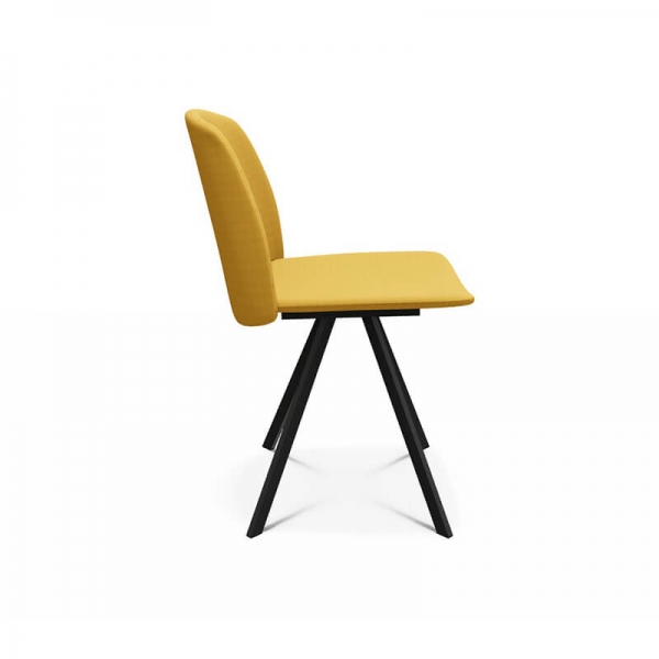 Chaise jaune en tissu - Fiona  - 6
