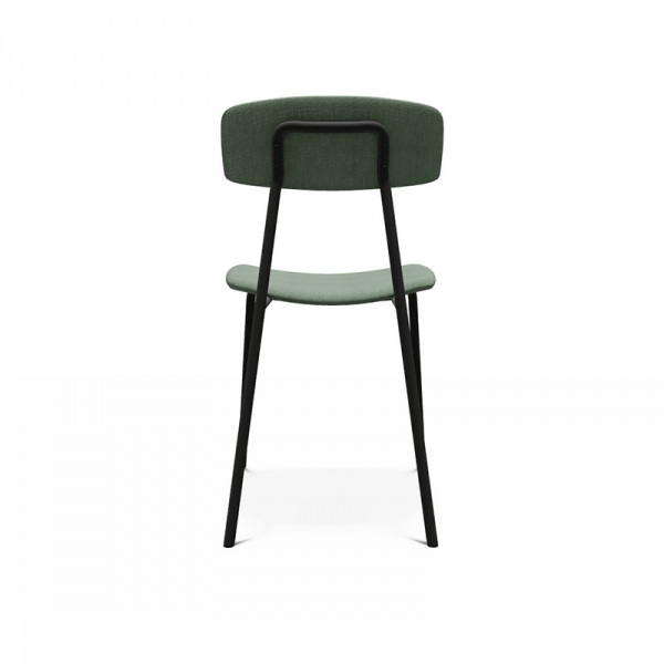 Chaise de style rétro en tissu vert - Lazio - 6
