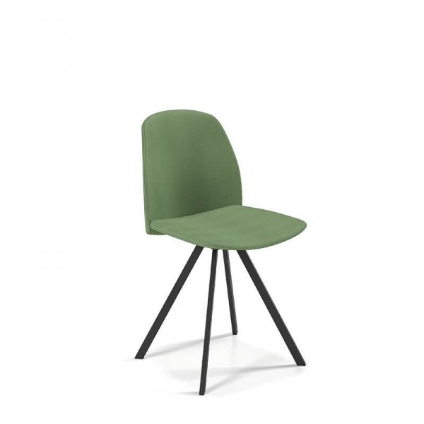 Chaise moderne pivotante en tissu - Figaro - 2