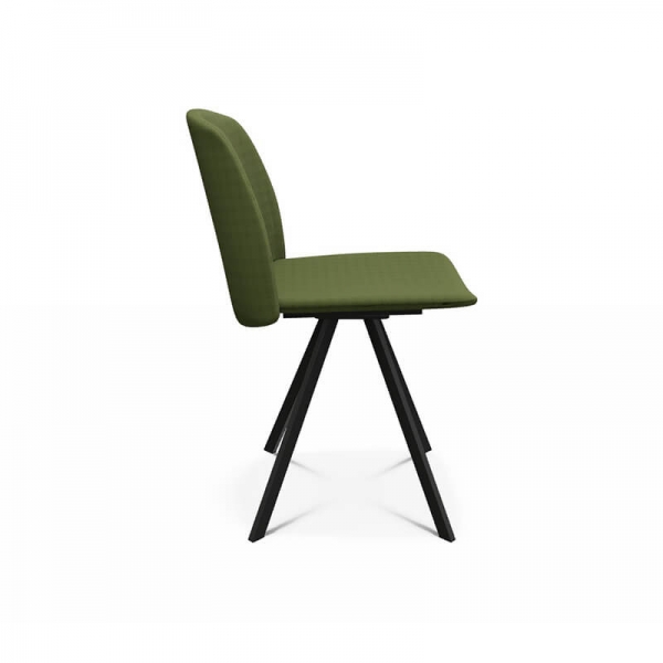 Chaise moderne verte en tissu - Figaro - 6