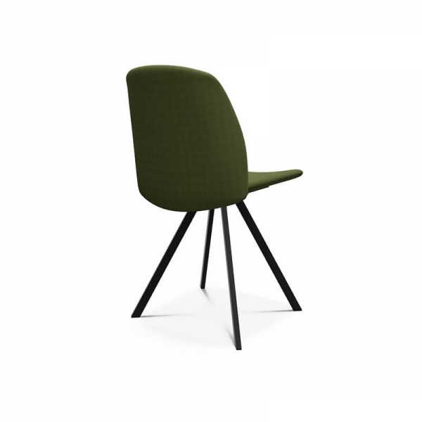 Chaise moderne en tissu verte - Figaro - 7