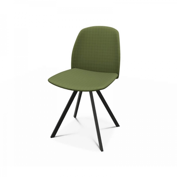 Chaise moderne pivotante en tissu - Figaro - 4
