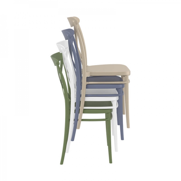 Chaises style bistrot empilables - Cross - 28