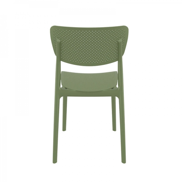 Chaise de salle à manger en polypropylène vert - Lucy - 29