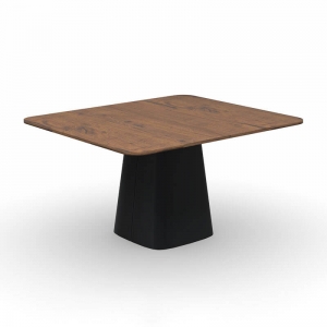Table rectangulaire design en mélaminé extensible avec pied central - Hey Gio Connubia®