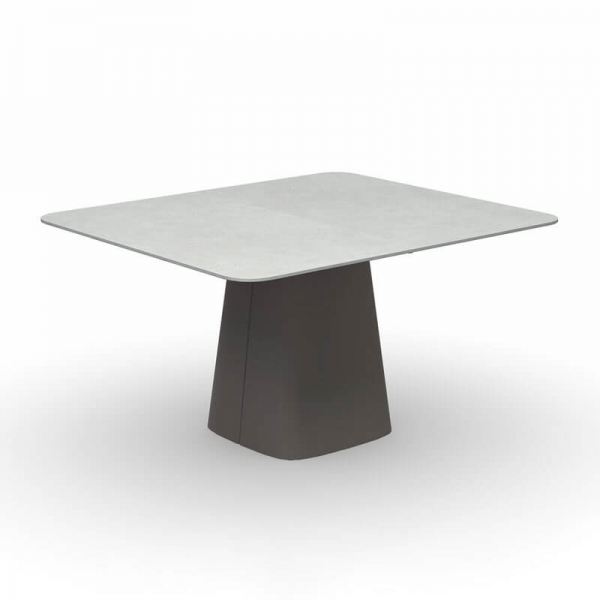 Table rectangulaire design en céramique extensible avec pied central - Hey Gio Connubia® - 2