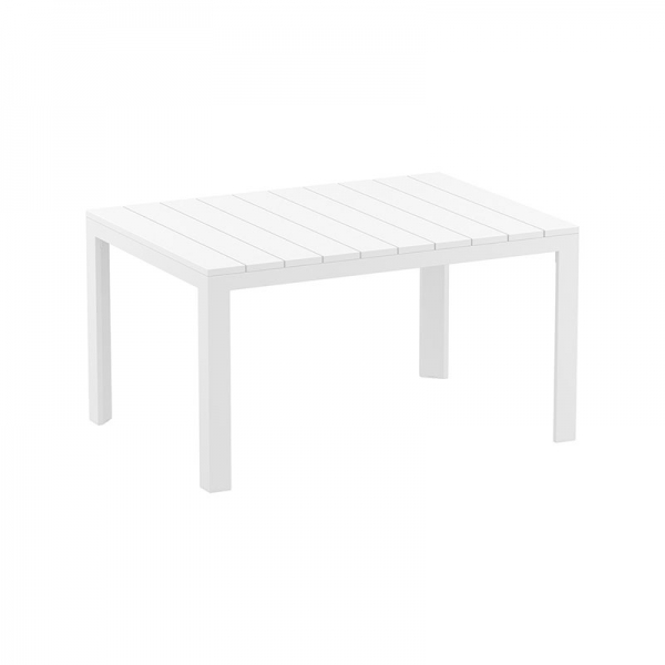 Table de jardin blanche extensible en polypropylène et aluminium - Atlantic - 8
