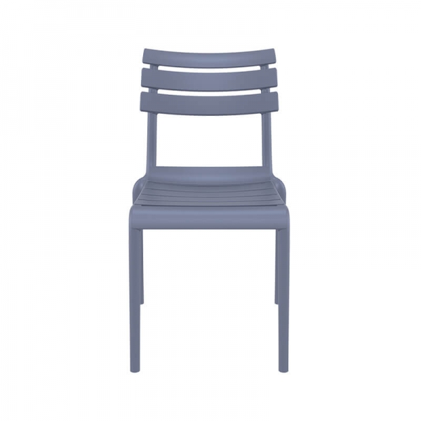 Chaise moderne grise en polypropylène - Helen - 7