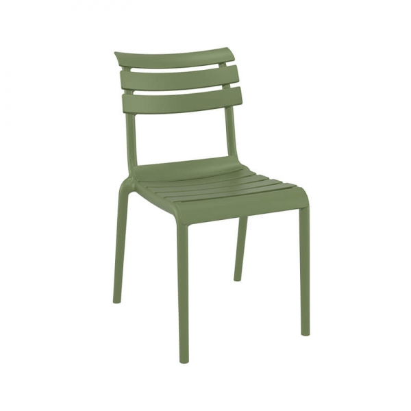 Chaise moderne en polypropylène vert - Helen - 1
