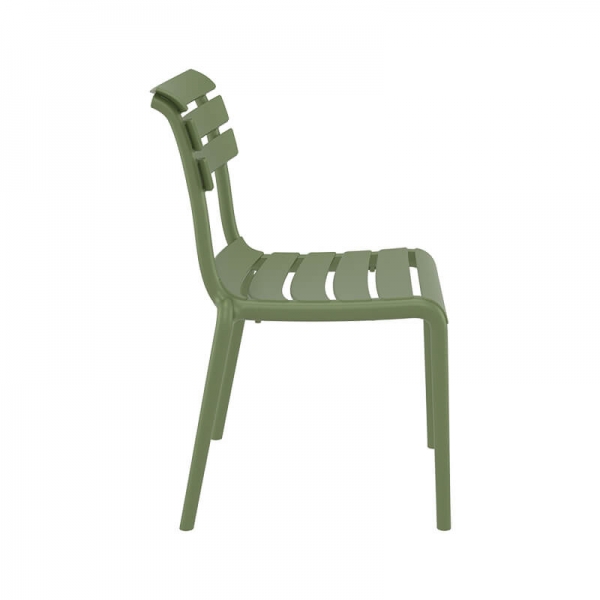 Chaise de jardin en plastique vert - Helen - 11