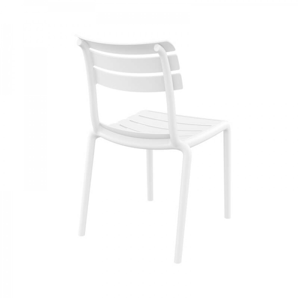 Chaise de jardin moderne blanche en polypropylène - Helen - 14