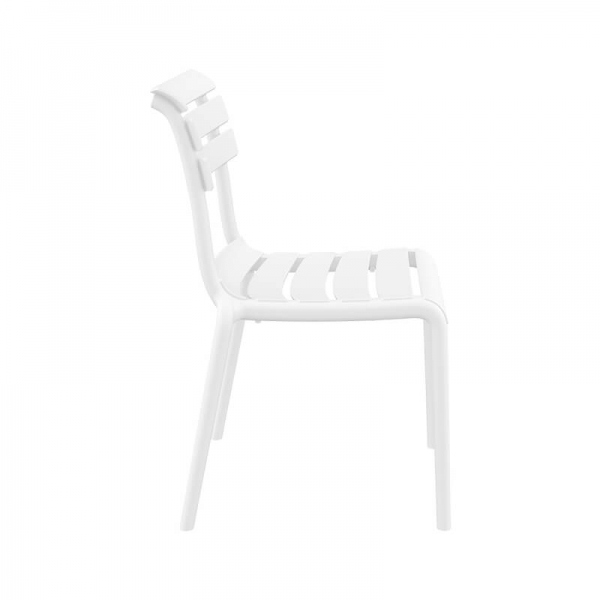 Chaise de jardin blanche en plastique - Helen - 16