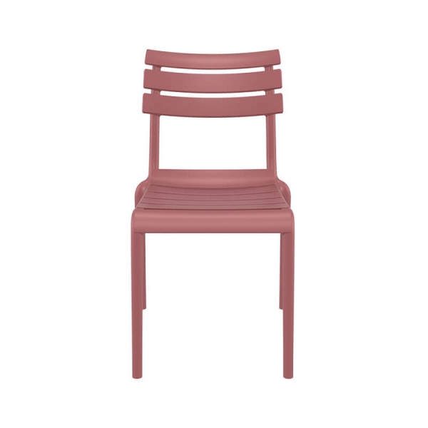 Chaise de jardin moderne en polypropylène rose - Helen - 20