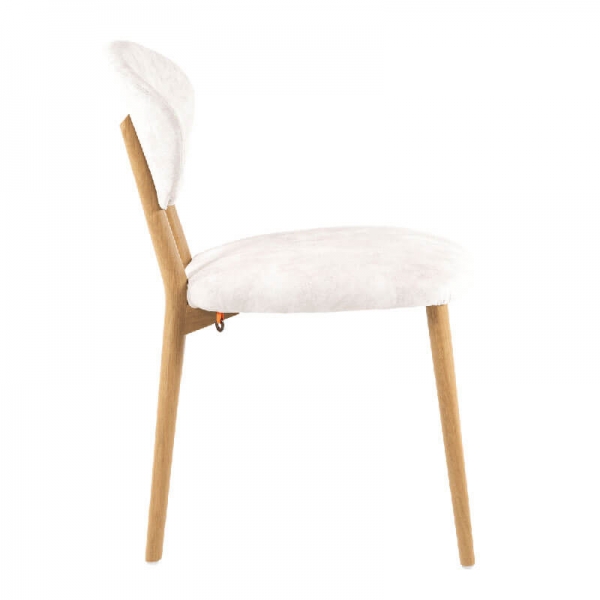 Chaise moderne en tissu et chêne massif - Toro Mobitec® - 3